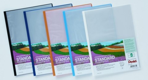 Skoroszyt prezentacyjny, 10 kieszeni błękitny DCP2410-S PENTEL Skoroszyt prezentacyjny, 10 kieszeni błękitny DCP2410-S PENTEL