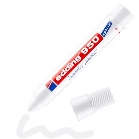 Marker przemysłowy 950 biały 10mm farba w paście EDDING 950/049 Marker przemysłowy 950 biały 10mm farba w paście EDDING 950/049