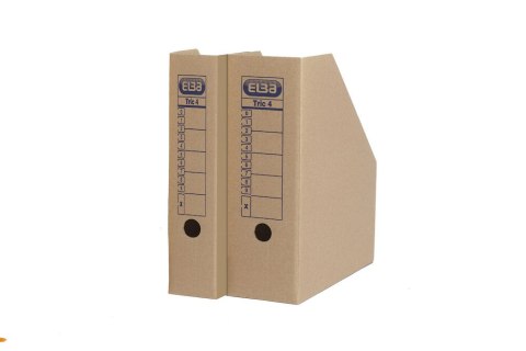 Pojemnik na czasopisma 10cm, ELBA TRIC 4, brązowy 100552612 Pojemnik na czasopisma 10cm, ELBA TRIC 4, brązowy 100552612