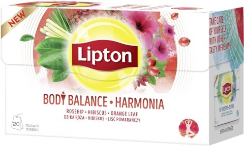 Herbata_LIPTON HARMONIA (20 saszetek) dzika róża z hibiskusem ziołowa Herbata_LIPTON HARMONIA (20 saszetek) dzika róża z hibiskusem ziołowa