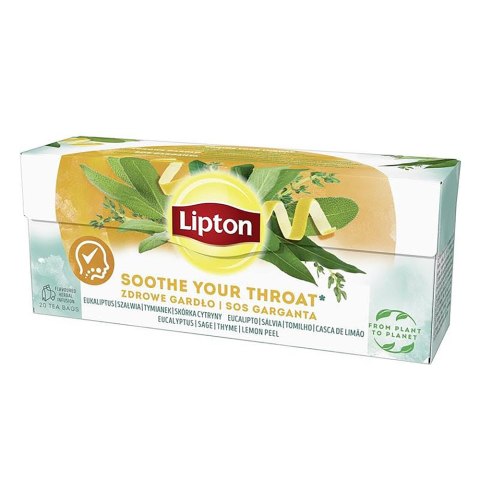 Herbata LIPTON ZDROWE GARDŁO 20t ziołowa