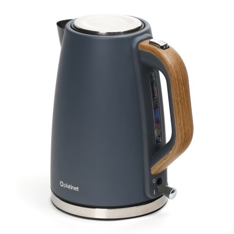 Czajnik elektryczny ELECTRIC KETTLE VELVET 1.7L szary 2400w 45464 PLATINET Czajnik elektryczny ELECTRIC KETTLE VELVET 1.7L szary 2400w 45464 PLATINET