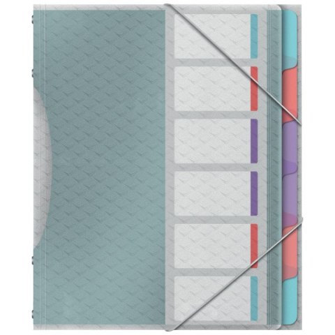 Teczka segregująca Esselte ColourBreeze, z 6przekładkami 626255 Teczka segregująca Esselte ColourBreeze, z 6przekładkami 626255