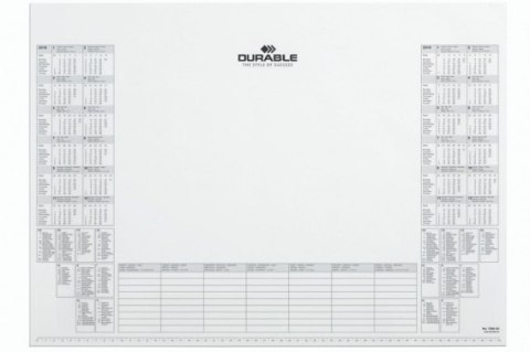 Dodatkowy wkład z kalendarzem (do 7291) 570x410 biały 729202 DURABLE