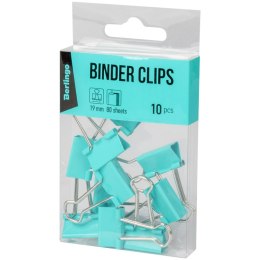 Spinacze do papieru 19mm, 80 arkuszy 10 szt. niebieskie 301709/29941 Berlingo