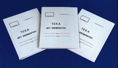 Teczka do akt osobowych A4 KIEL-TECH 350g, przekładki ABCD Teczka do akt osobowych A4 KIEL-TECH 350g, przekładki ABCD