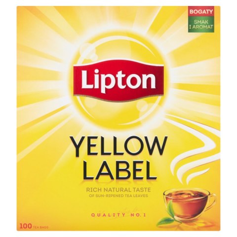 Herbata LIPTON YELLOW LABEL 100 torebek 2g POL