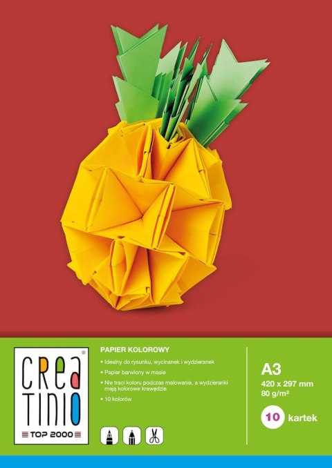 Papier kolorowy A3 10k 80g CREATINIO TOP 2000 400079857 Papier kolorowy A3 10k 80g CREATINIO TOP 2000 400079857