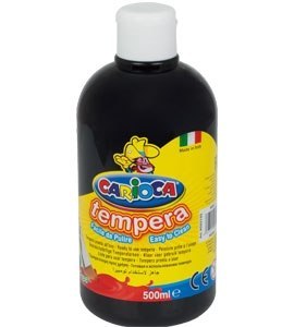 Farba tempera 500 ml, czarna CARIOCA 170-2358/170-2649