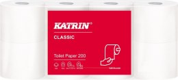 Papier toaletowy, małe rolki KATRIN CLASSIC 2W Toilet 200, 104749, opakowanie: 8 rolek