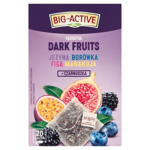 Herbata BIG-ACTIVE DARK FRUTIS JEŻYNA-BORÓWKA-FIGA-MARAKUJA-CZARNUSZKA