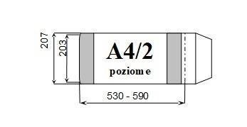 Okładka książkowa A4/2 poziom regulowana wys.wew.203mm (10) D&D