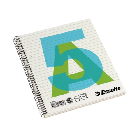 Zeszyt biurowy, A5, w linię, spirala z boku Esselte, 62905 Zeszyt biurowy, A5, w linię, spirala z boku Esselte, 62905
