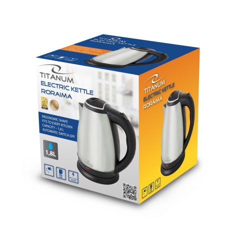 Czajnik elektryczny RORAIMA 1.8L stal nierdzewna INOX TITANUM TKK102X/TKK001 Czajnik elektryczny RORAIMA 1.8L stal nierdzewna INOX TITANUM TKK102X/TKK001