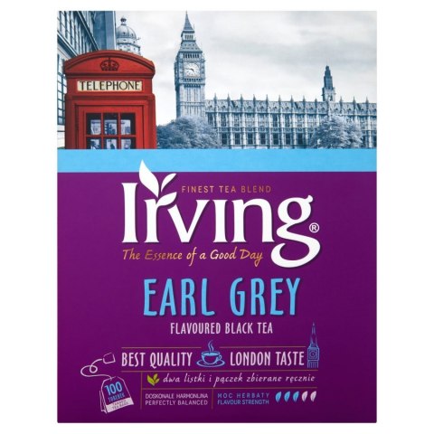 Herbata IRVING Earl Grey 100 torebek 1,5g czarna