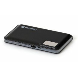 Powerbank, przenośna ładowarka Platinet 12000mAh 2,1A polymer USB + LCD BLACK PMPB12PLB