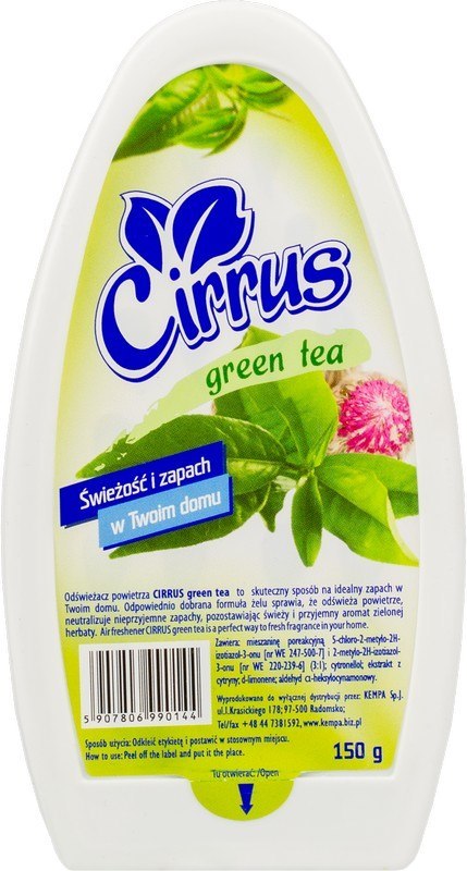 CIRRUS Odświeżacz w żelu 150g zielona herbata CIRRUS Odświeżacz w żelu 150g zielona herbata