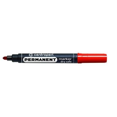 Marker 8810/8510 czerwony okrągły DRY SAFE niewysychający CENTROPEN Marker 8810/8510 czerwony okrągły DRY SAFE niewysychający CENTROPEN
