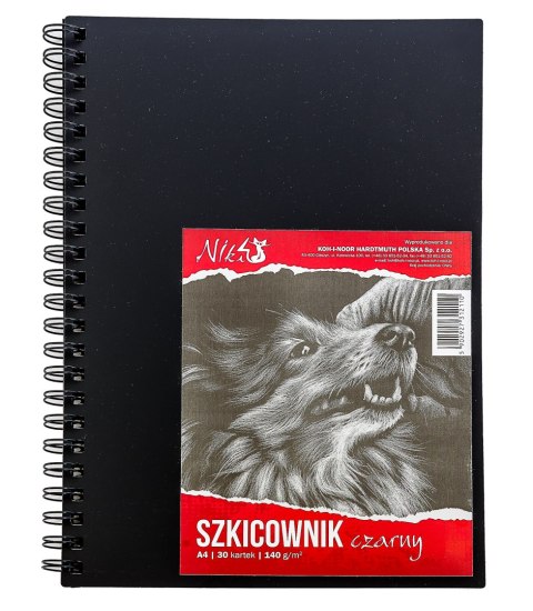 Szkicownik A4 140g 30kartek czarny KOH I NOOR BLO-SZA414-00104 Szkicownik A4 140g 30kartek czarny KOH I NOOR BLO-SZA414-00104
