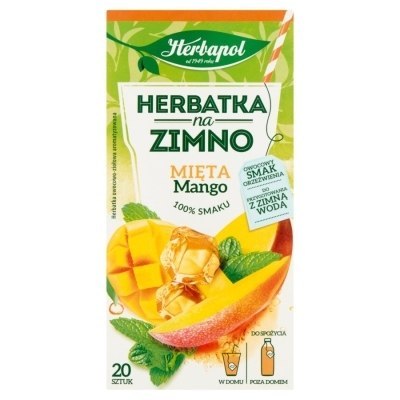 Herbata HERBAPOL na zimno Mięta & Mango (20 saszetek)