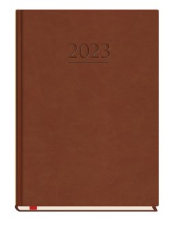 Kalendarz Popularny 2023 A5 tydzień na 2 stronach c.brąz T-209V-S2 Michal