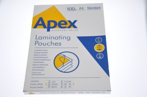 APEX folie do laminacji A4 STANDARD op. 100szt. 6003301 FELLOWES