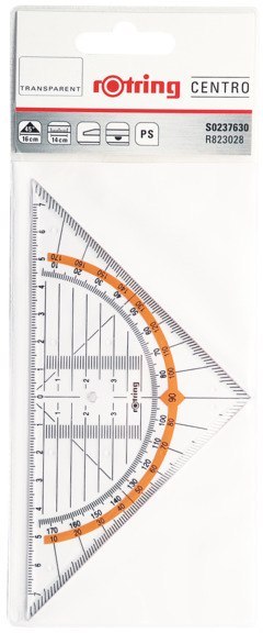 Ekierka geometryczna 16 cm/45 CENTRO ROTRING, S0237630 Ekierka geometryczna 16 cm/45 CENTRO ROTRING, S0237630