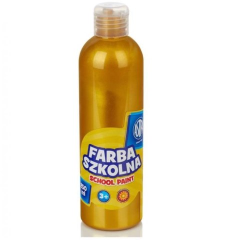 Farba szkolna Astra 250 ml - metaliczna złota, 301217033 Farba szkolna Astra 250 ml - metaliczna złota, 301217033
