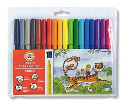 Flamastry 18kol.771002/AH04 KOH-I-NOOR Flamastry 18kol.771002/AH04 KOH-I-NOOR