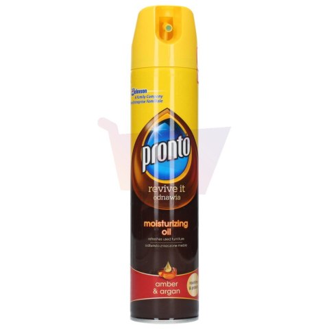 PRONTO Spray olejek nawilżający do mebli 250ml.REVIVE IT AMBER&ARGAN 1562