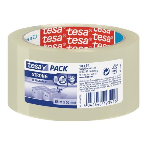 Taśma pakowa 66mx50mm STRONG transparentna 57167-00000-05 TS TESA Taśma pakowa 66mx50mm STRONG transparentna 57167-00000-05 TS TESA